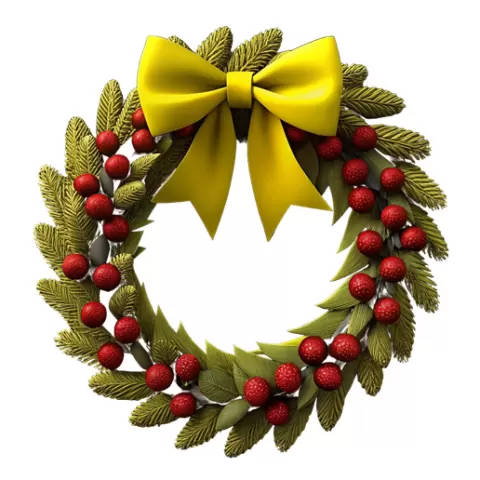 Christmas wreath / 3d Christmas wreath / wreath stl / wreath / winter / noel / Christmas ornament / christmas bell