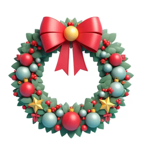 Christmas wreath / Christmas / wreath stl / wreath / winter / noel / Christmas ornament / christmas bell