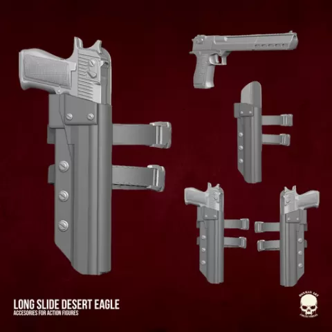 Long Slide Desert Eagle STL Files For Action Figures