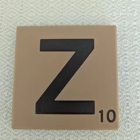 Letter Z Scrabble Tile