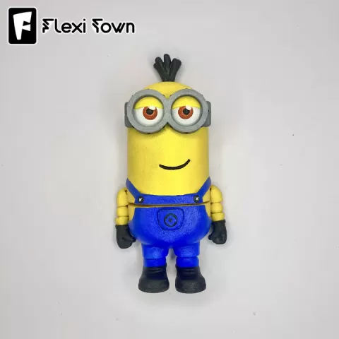 Flexi Kevin the Minion, Minions Collection, Articulated fidget figure, 3mf included by Flexi Town