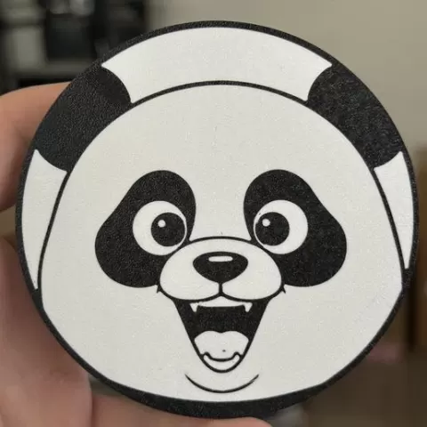 Panda head coaster