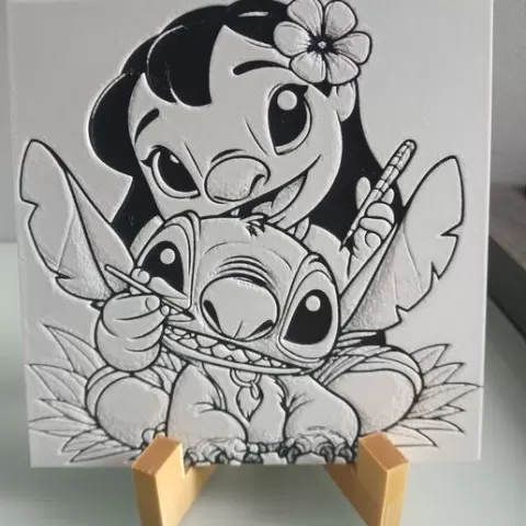 Hueforge Lilo and Stitch without AMS