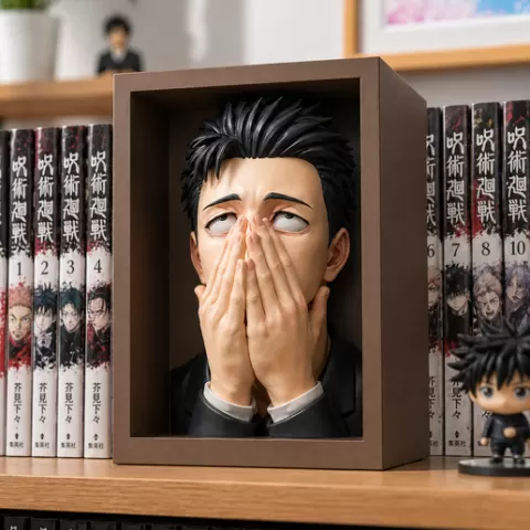 Hiromi Higuruma Book Nook STL – Jujutsu Kaisen Shelf Display 3D Print Model