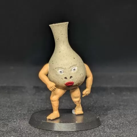 Night Parade Japanese Spirits Kameosa Round Yokai Bottle Mimic Tsukumogami by Yerman Munoz