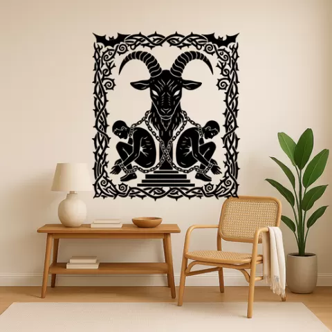 The Devil Tarot — Wall Art SVG