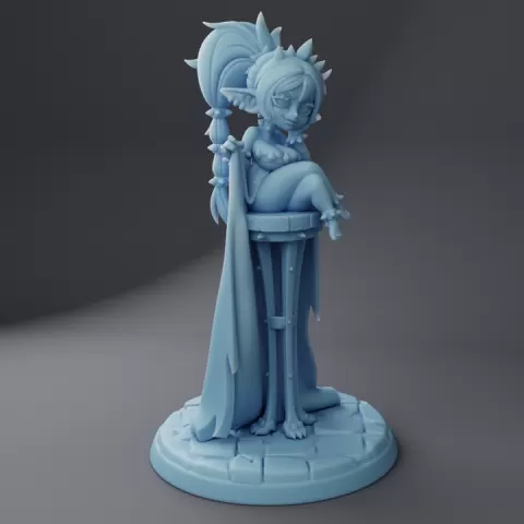 Maeve the Gothblin Queen ( Female Goblin Queen / Noble / NPC ) by Twin Goddess Miniatures