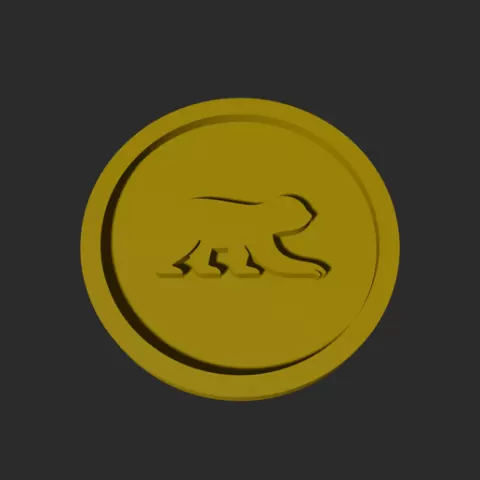 Sloth Disc – 3D Printable Game Token