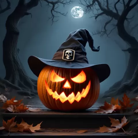 Wicked Pumpkin Witch – Halloween 3D Printable Model