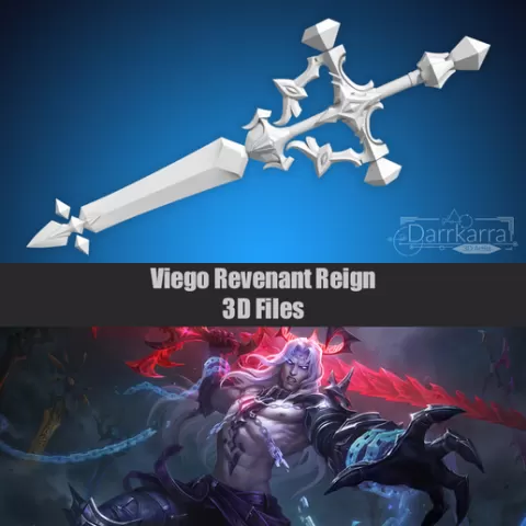 Viego Revenant Reign Support Sword League of Legends Fichier 3D Cosplay