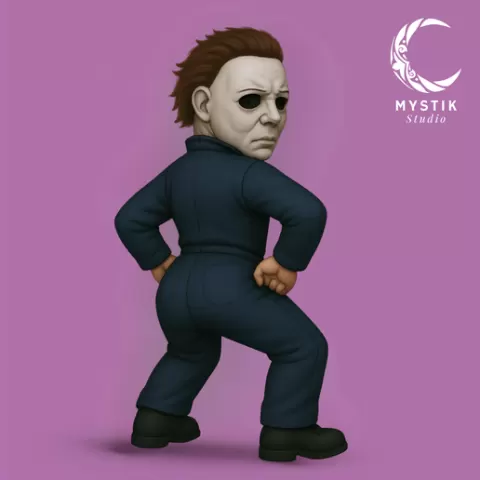 Twerking Michael Myers – Funny 3D Cartoon Parody | Halloween Fanart (STL File)