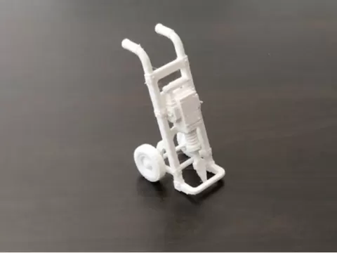 Jackhammer on Cart – Demolition Hammer Trolley
