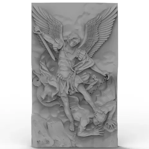Archangel Michael and the Devil - MonKeeBoi