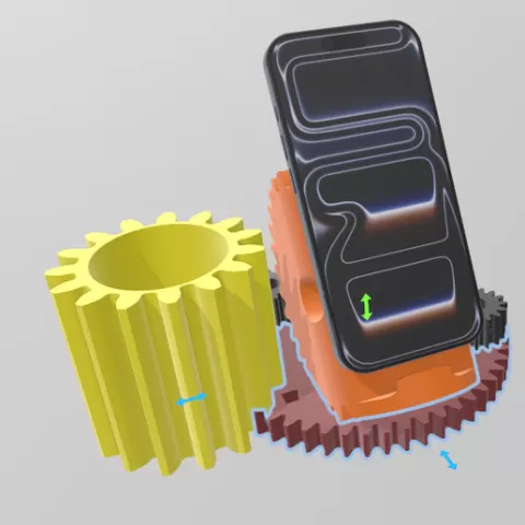 Mechanical Gear Phone Stand