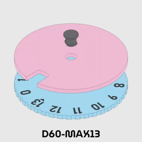 Life/Score Counter D60 : Max 13