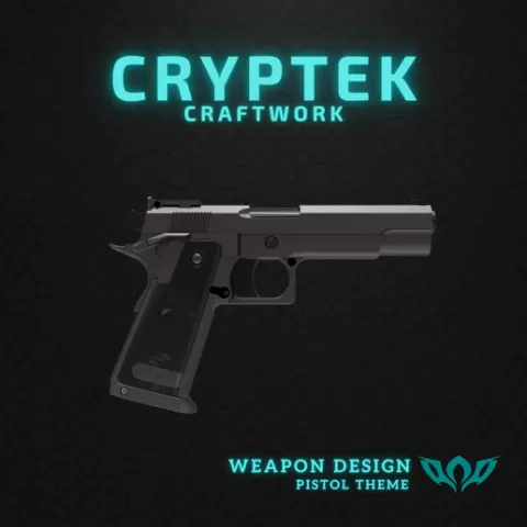 05. Hi Capa .45 Pistol - Tokyo Marui - Toy Replica of Ultimate Capacity Craze: Hi-Capa .45 Pistol 3D Print File - Patent Arms Manufacturing Company