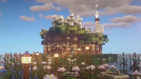 Minecraft Water Lily Cottage