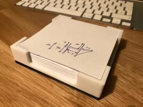 NOTE BLOCK HOLDER / ZETTELBOX - GOOD FOR RECYCLING YOUR OLD NOTES