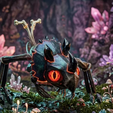 Cartoon Spiky Insect