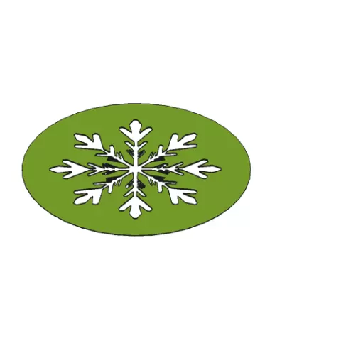 Snowflake Stencil Vector For 3D Printing and Laser Cutting