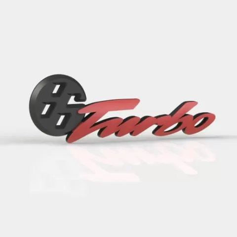 GT86 Turbo Emblem – Modified Rear Badge for Turbocharged GT86 / BRZ / FRS