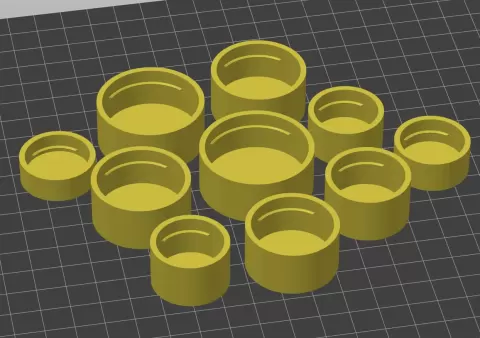Mini measuring cups (1 ml to 10 ml)