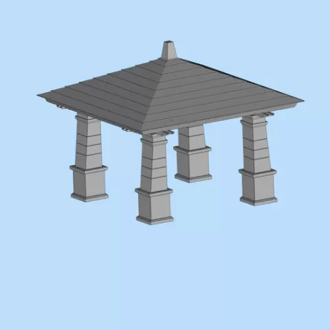 99 Outdoor Viewing Pavilion Garden Sunshine Pavilion Outdoor Landscape Pavilion Miniature Scene Model