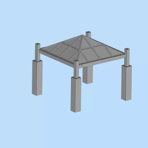 59 Outdoor Viewing Pavilion Garden Sunshine Pavilion Outdoor Landscape Pavilion Miniature Scene Model