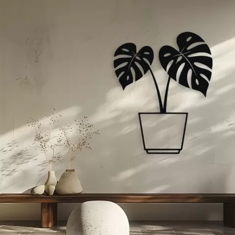 Monstera Deliciosa Leaf Wall Decor