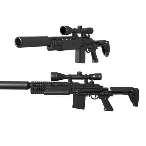 M14 Delta Force Elite rifle / gun / gun stl / rifle / rifle stl / sniper rifle