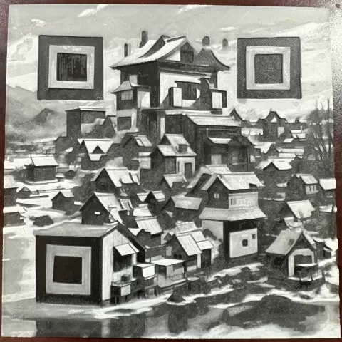 Village AI Generated Scannable QR Code