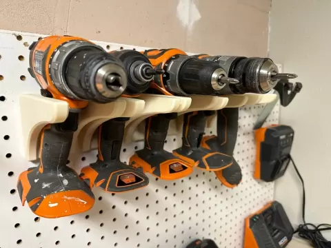 Ridgid Power Tool Pegboard Holders