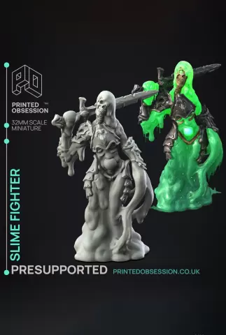 Slime Fighter - Creature - PRESUPPORTED - 32mm Scale