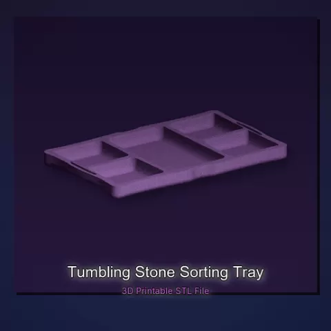 Tumbling Stone Sorting Tray - 3D Printable STL File