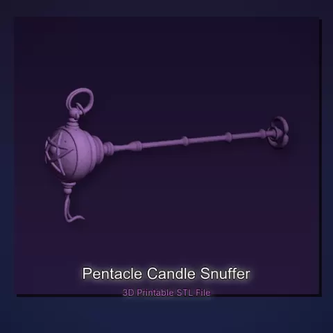 Pentacle Candle Snuffer - 3D Printable STL File