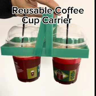 Reusable Coffee Cup Carrier - Gr3DKing