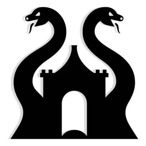 temple gate with twin cobras forming the entrance 2 - 2D/3D Wall Art STL+SVG For CNC Router, Plasma, Waterjet, Laser & 3D Printer