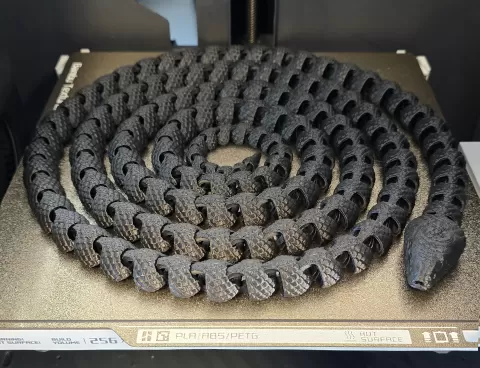 Extra-long Snake with Scales