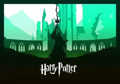 Lord Voldemort lightbox (shadow box) - tecnoculebras