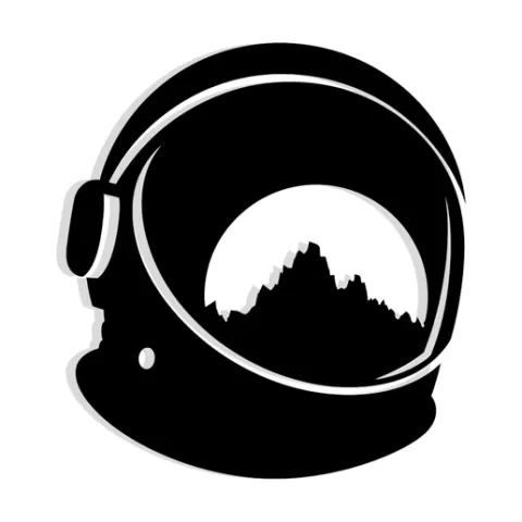 astronaut helmet reflecting an alien planet 1 - 2D/3D Wall Art STL+SVG For CNC Router, Plasma, Waterjet, Laser & 3D Printer