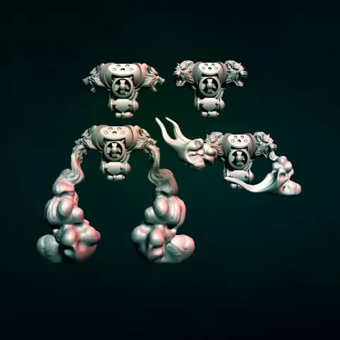 Wolf backpacks by Luis
