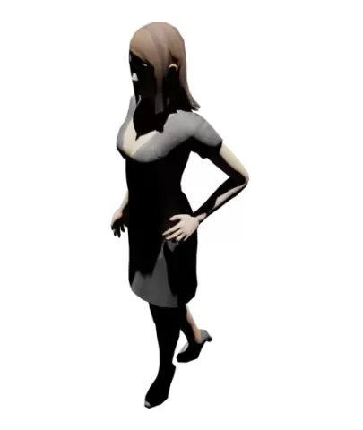 Female Figure Painted
