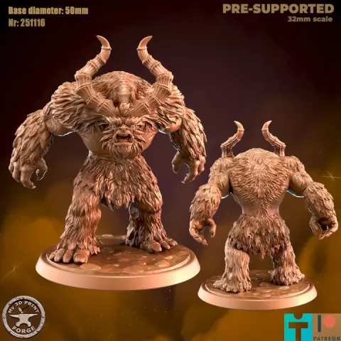 Old Yeti Attack by My3DPrintForge