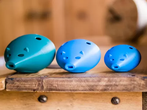 Music Instrument Kids Ocarina necklace Oinkarina :)
