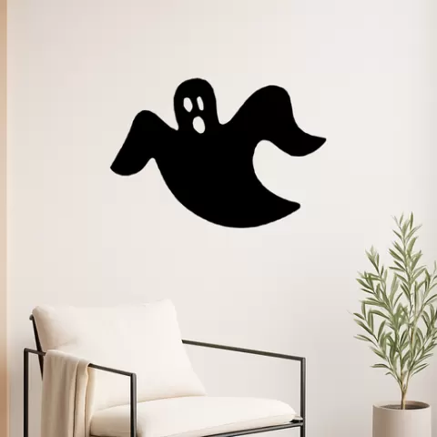 Flying Ghost Halloween - Wall Art Multicolor