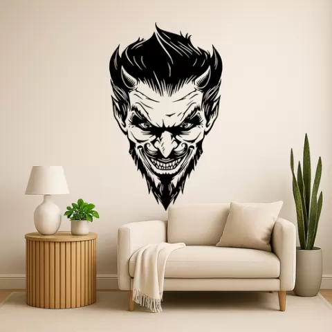 Devil Head Halloween - Wall Art Onecolor