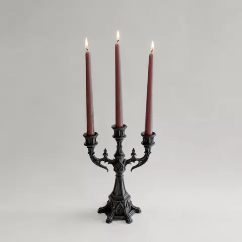 Gothic Candelabra - 3-arm candle holder