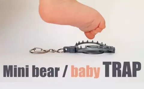 Mini bear/baby trap - Creathings3D