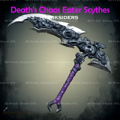 Death Chaos Fang Scythe Cosplay Darksiders - STL File - 3D Print Store STL
