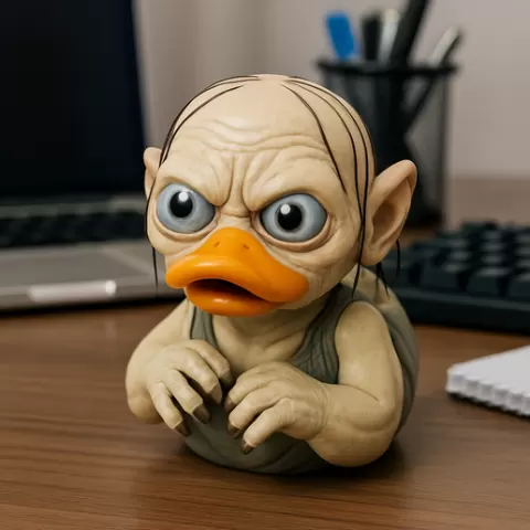 Rubber Duck - Gollum (Sméagol) Lord of the Rings - 3D print